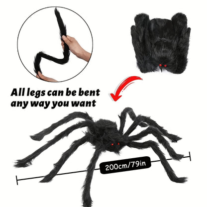 Giant Halloween Spider Web Decoration - Outdoor Yard & Porch Decor
