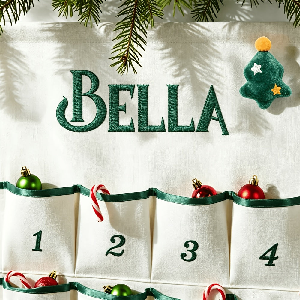 Christmas countdown calendar as holiday decor