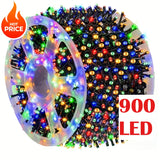 Outdoor Christmas Lights, 295 ft 900 LED String Lights, 8 Modes, Waterproof, Multicolor