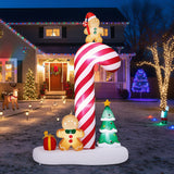 Christmas Inflatables, 10 ft Santa Sleigh Archway, Lighted Christmas Decorations Inflatable