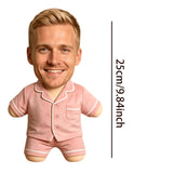 Custom photo pillow printed on polyester plush