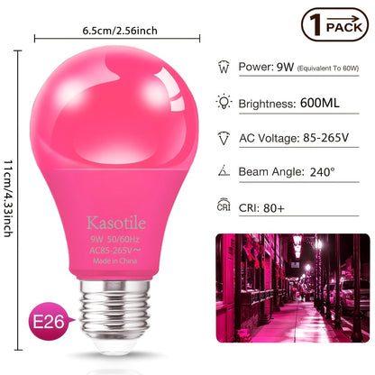 A19 LED Color Light Bulb - E26/E27 Holiday Party Lighting