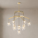 13-orb version of the Adelina globe chandelier, close-up