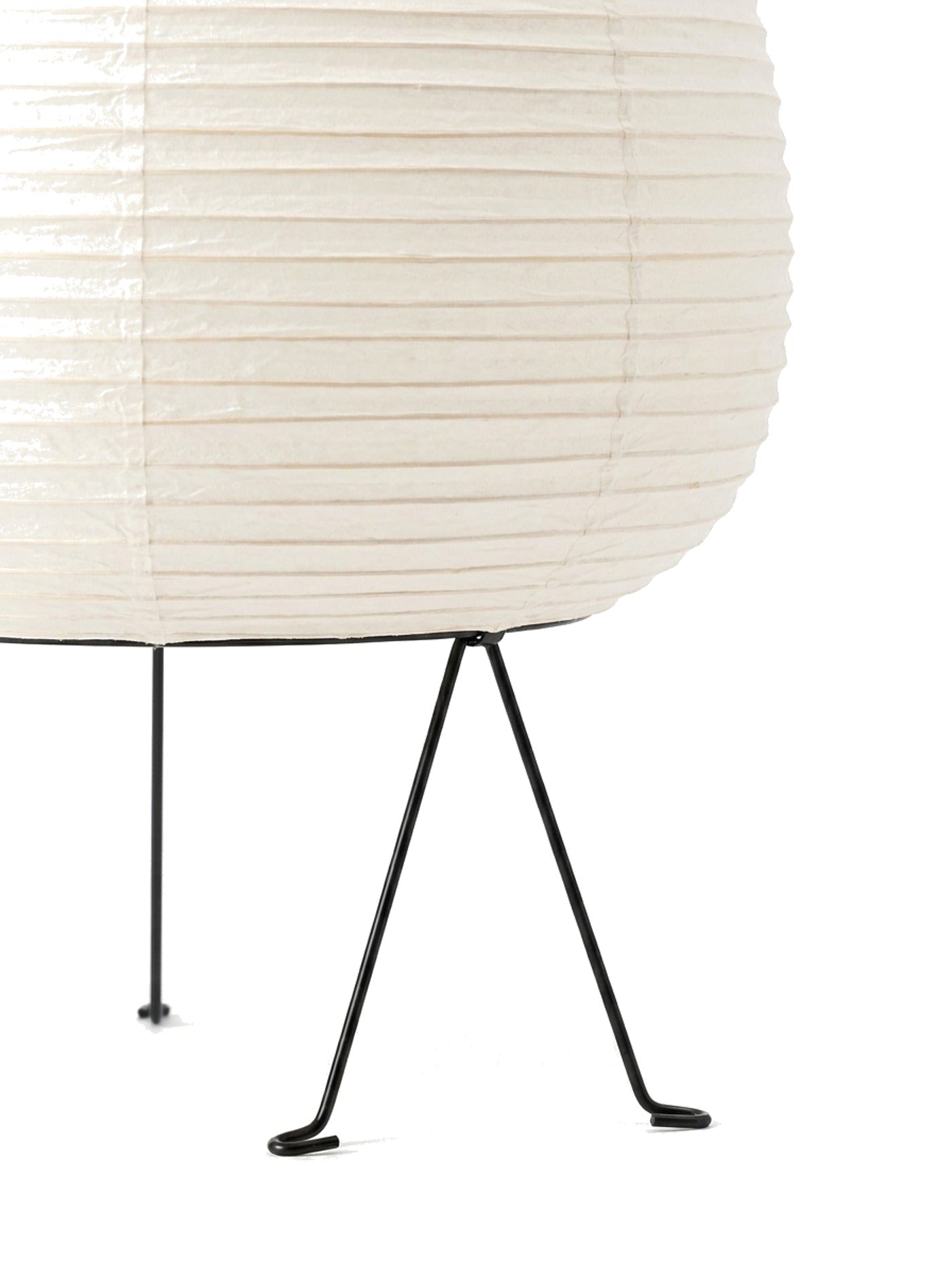 Tsuki Washi Rice Paper Table Lamp, Noguchi-Style Akari Bedside Light