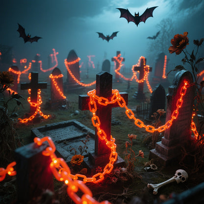 Halloween Solar LED Chain String Lights - Outdoor Décor