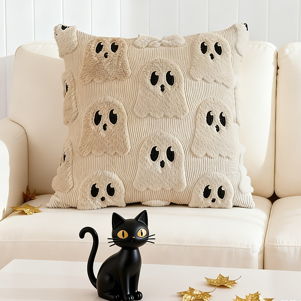 Ghost Pillow Covers Set - Halloween Throw Pillow Décor