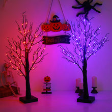 Halloween Tree Décor - LED Light Up Tabletop Sculpture