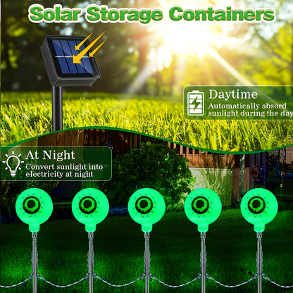 Solar Halloween Eyeball Lights - Outdoor Yard Decorations