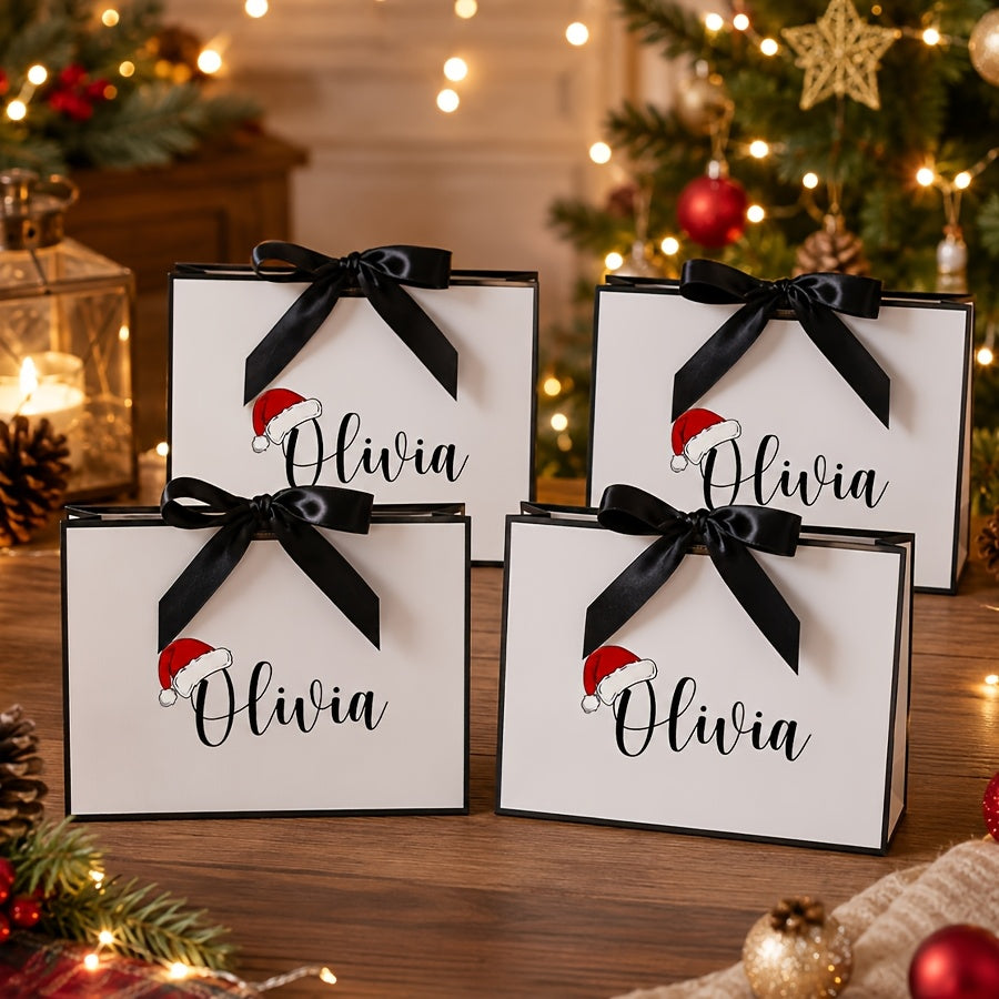 Hat shaped gift bag used as a party favor bag