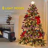Outdoor Christmas Lights, 295 ft 900 LED String Lights, 8 Modes, Waterproof, Multicolor