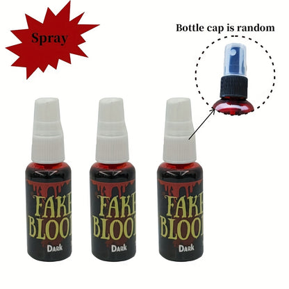 Halloween Fake Blood Spray, Simulated Blood Prank Prop, 1/3-Pack