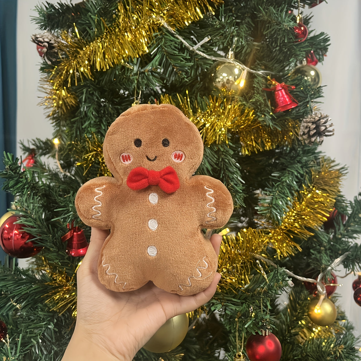 Gingerbread man plush as a Christmas gift
