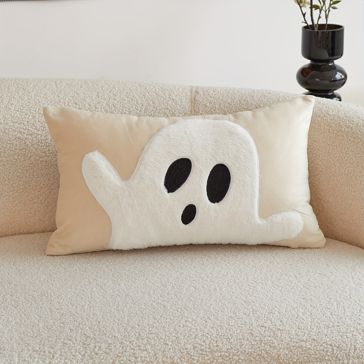 Ghost Pillow Cover - Halloween Throw Pillow Décor