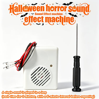 Compact Halloween sound machine that hides inside decorations