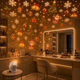 Christmas Projector Light, 360-Degree Rotating Projection Lamp, USB Powered, No Laser, Bedroom