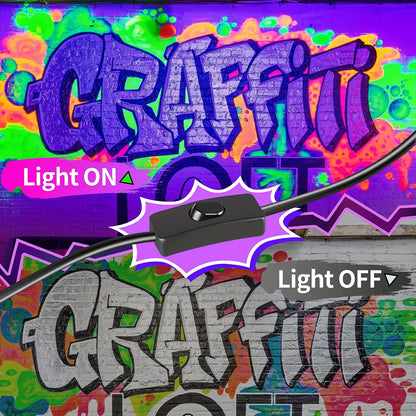 UV Black Light Flood Light - Halloween Glow Party Lighting