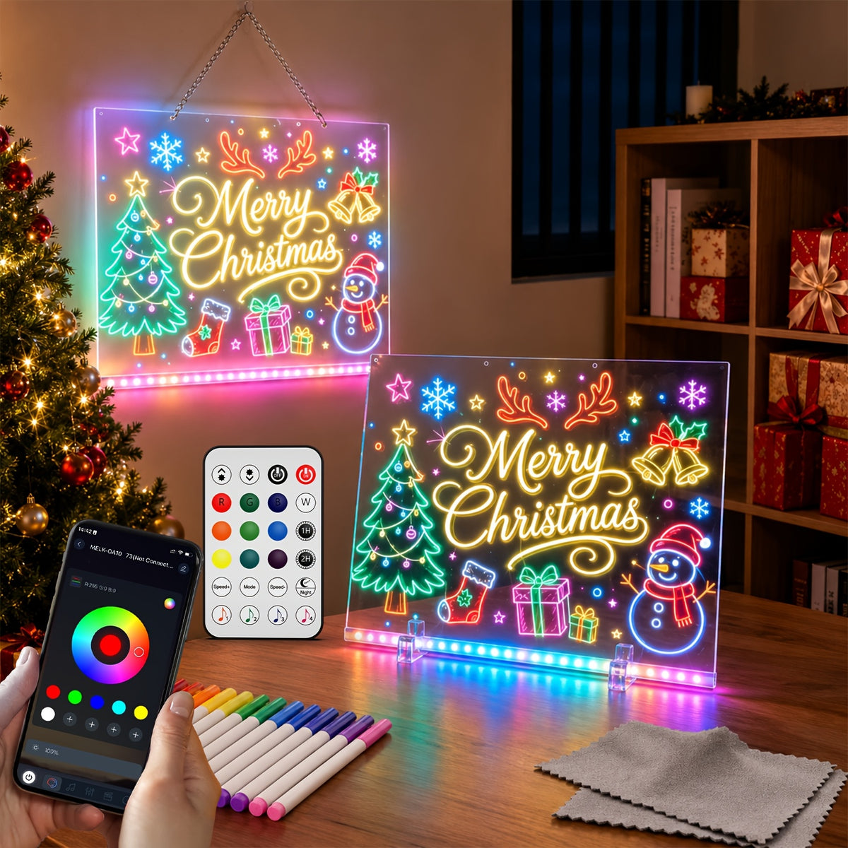 Light up LED drawing board with app control