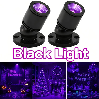 USB UV Black Light Mini Spotlights - Halloween Glow Party