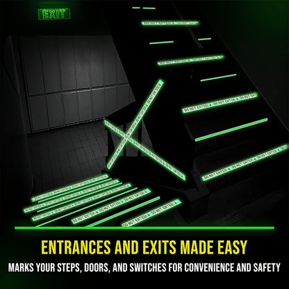 Glow-in-the-Dark Halloween Caution Tape - Outdoor Yard & Party Decor