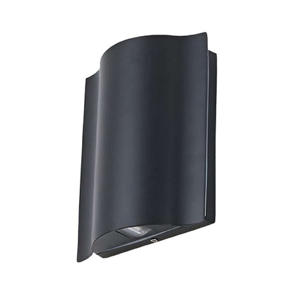 Sazanami Wavy Up-Down LED Outdoor Wall Light, Aluminum