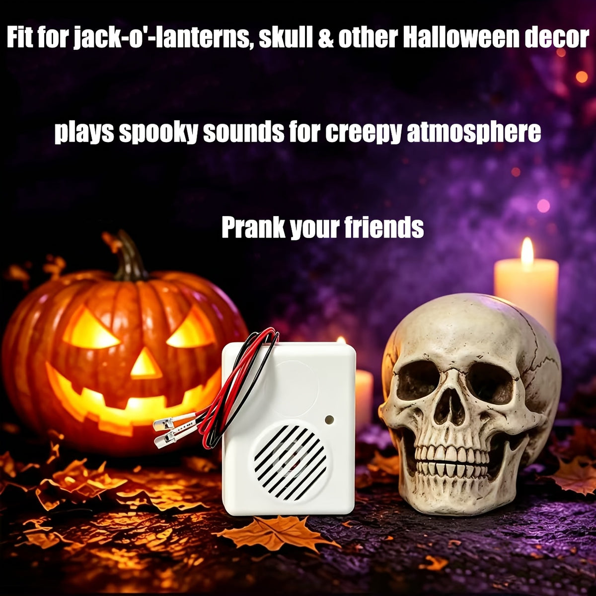 Battery powered scary sound effects box for Halloween props