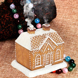 Christmas incense holder shaped like a cottage