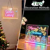Illuminated acrylic drawing board for room decor