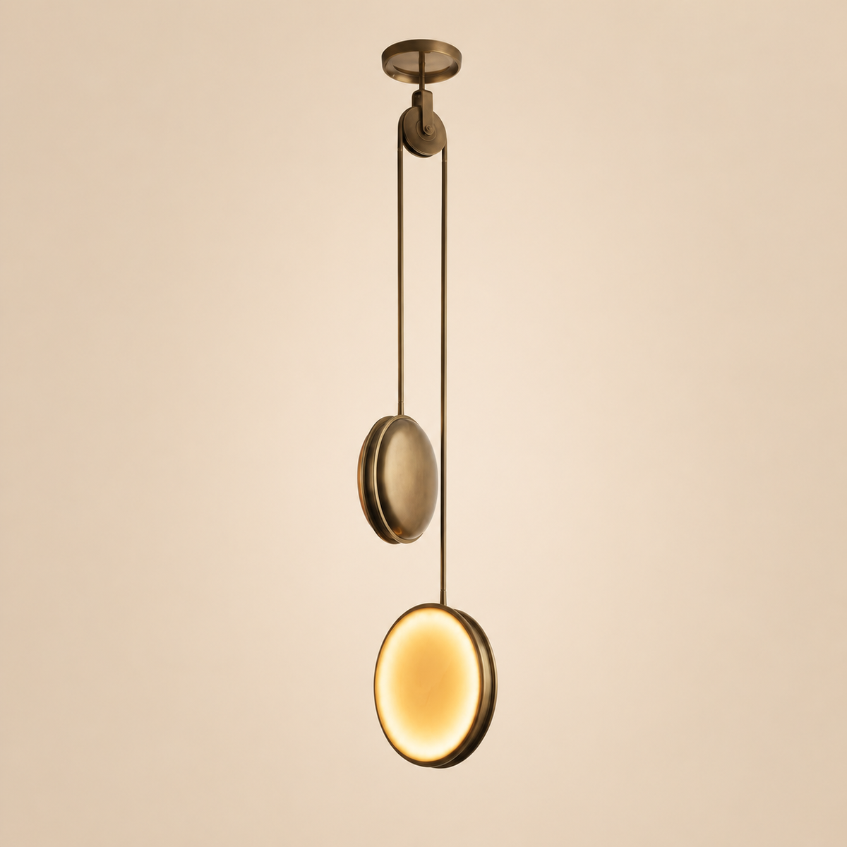 Monus Pulley Modern Pendant - Material Samples
