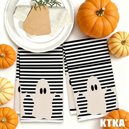 Ghost Print Kitchen Towels - Halloween Kitchen Décor Set