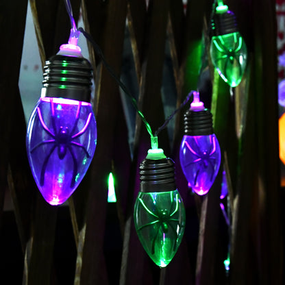 Bubble spider lights in daylight, unlit