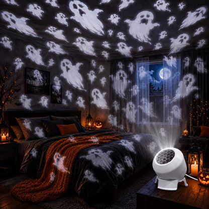 Halloween Ghost Projector Light - LED Spooky Wall Projector