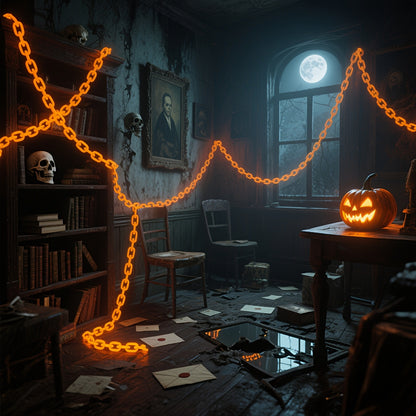 Halloween Solar LED Chain String Lights - Outdoor Décor