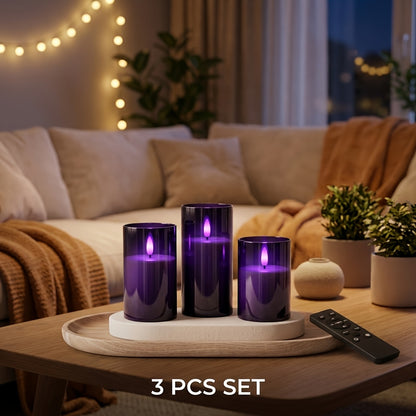 Flameless LED Candle Lamp Set - Halloween Ambiance Lighting