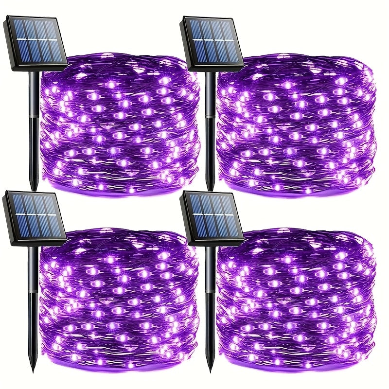 Solar panel charging in daylight for the fairy light string