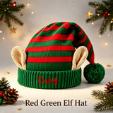 Elastic knit elf hat stretched