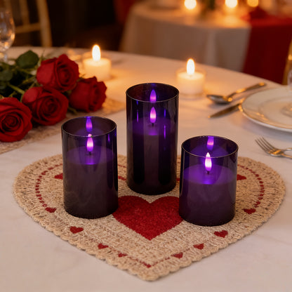 Flameless LED Candle Lamp Set - Halloween Ambiance Lighting