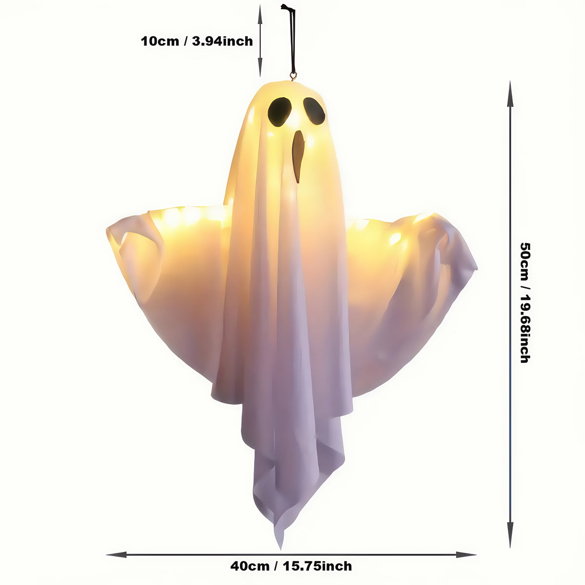 Halloween Ghost Face Yard Stake - Outdoor Garden & Yard Decoration