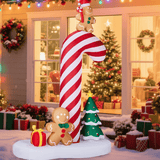 Christmas Inflatables, 10 ft Santa Sleigh Archway, Lighted Christmas Decorations Inflatable