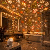 Christmas Projector Light, 360-Degree Rotating Projection Lamp, USB Powered, No Laser, Bedroom