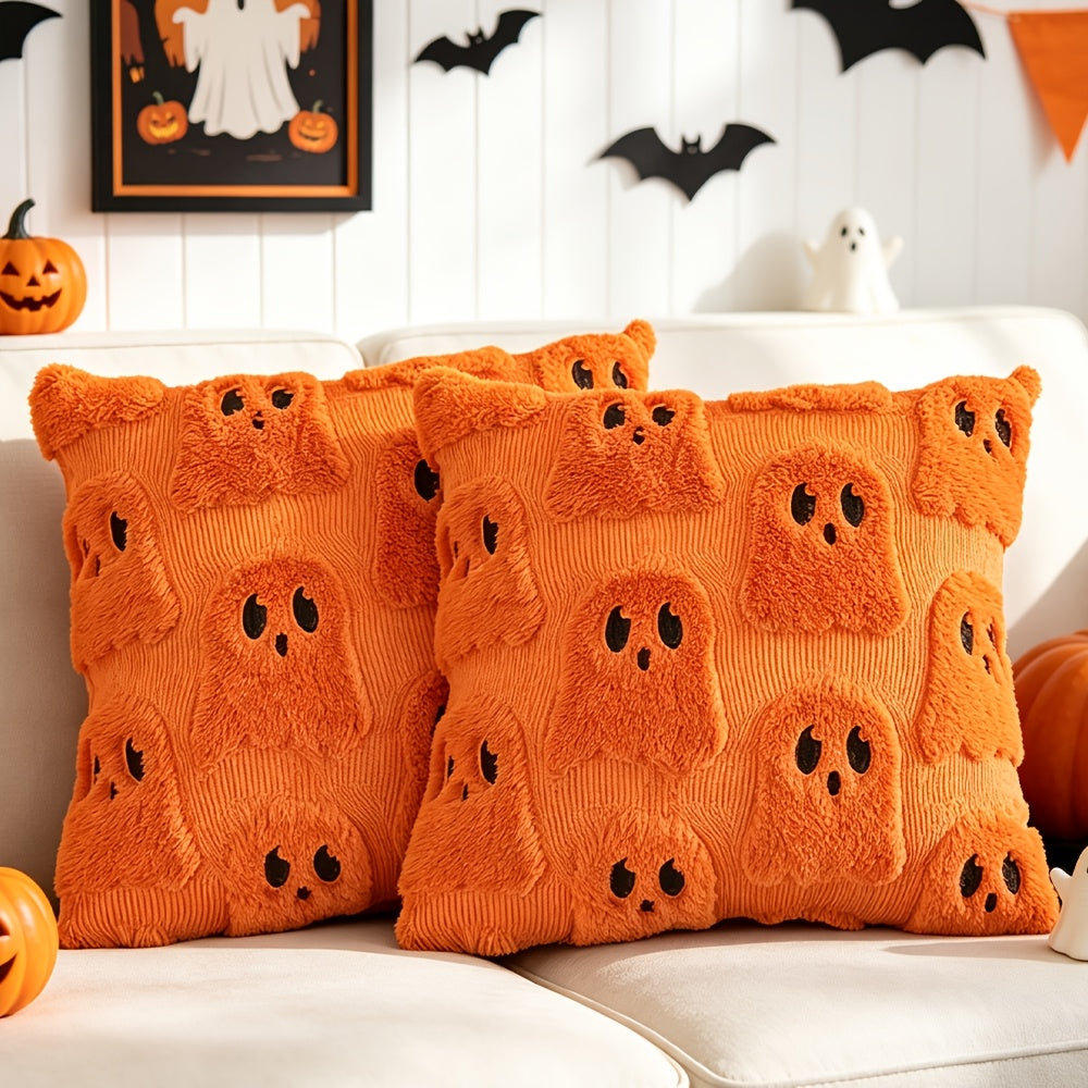 Ghost Pillow Covers Set - Halloween Throw Pillow Décor