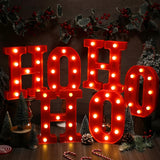 Light up letter from the Ho Ho Ho set, 8.7 inches tall