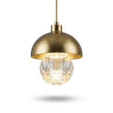 Celeste gold crystal pendant - clean studio