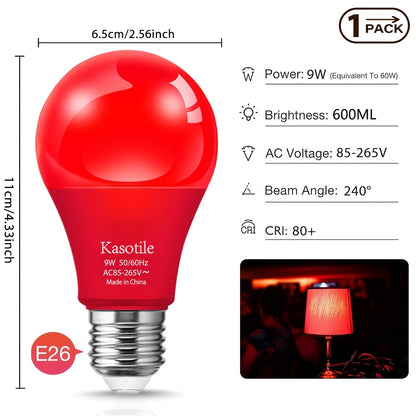 A19 LED Color Light Bulb - E26/E27 Holiday Party Lighting