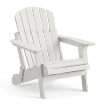 Oversized Folding Wood Garden Chair, White Washed - clean studio