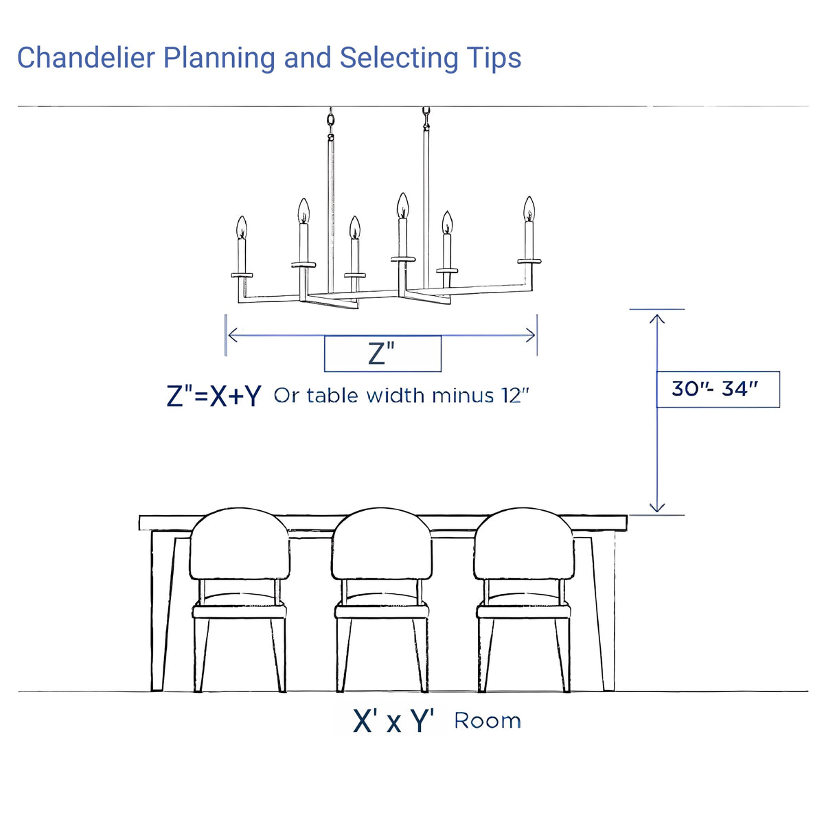 Skolva Modern Chandelier for Dining Room, Round Curved Glass, Brass or Matte Black Finish