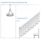 Tavira Chandelier, Two-Tier Round Wagon Wheel Crystal Chandeliers, Bulbs Included, Damp Rated
