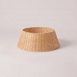 Wood tone woven calabash grass tree collar, studio photo