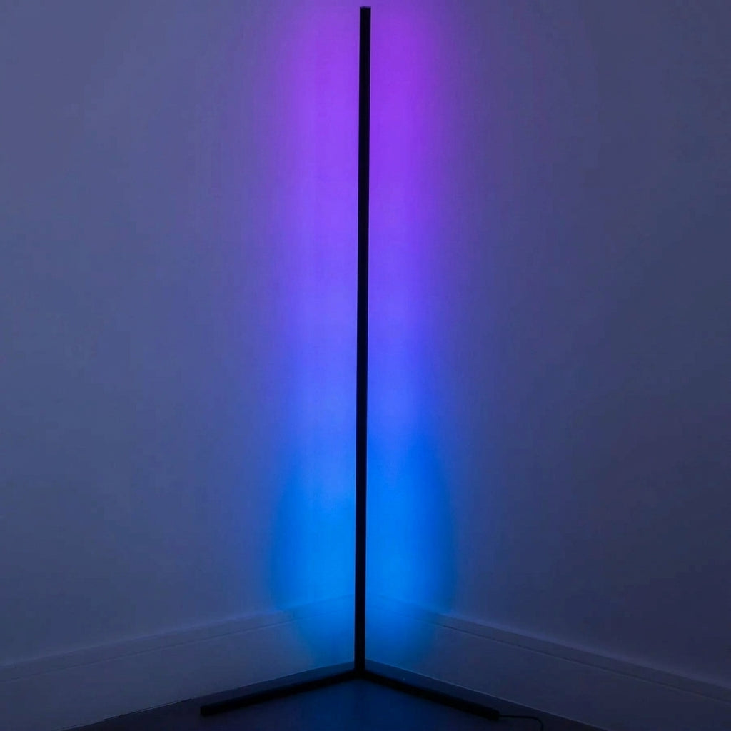 Corner Floor Lamp - RGB blue/purple