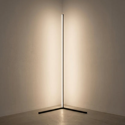 Corner Floor Lamp - warm white in corner