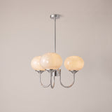 Cloudlet chandelier in Chrome and Cream